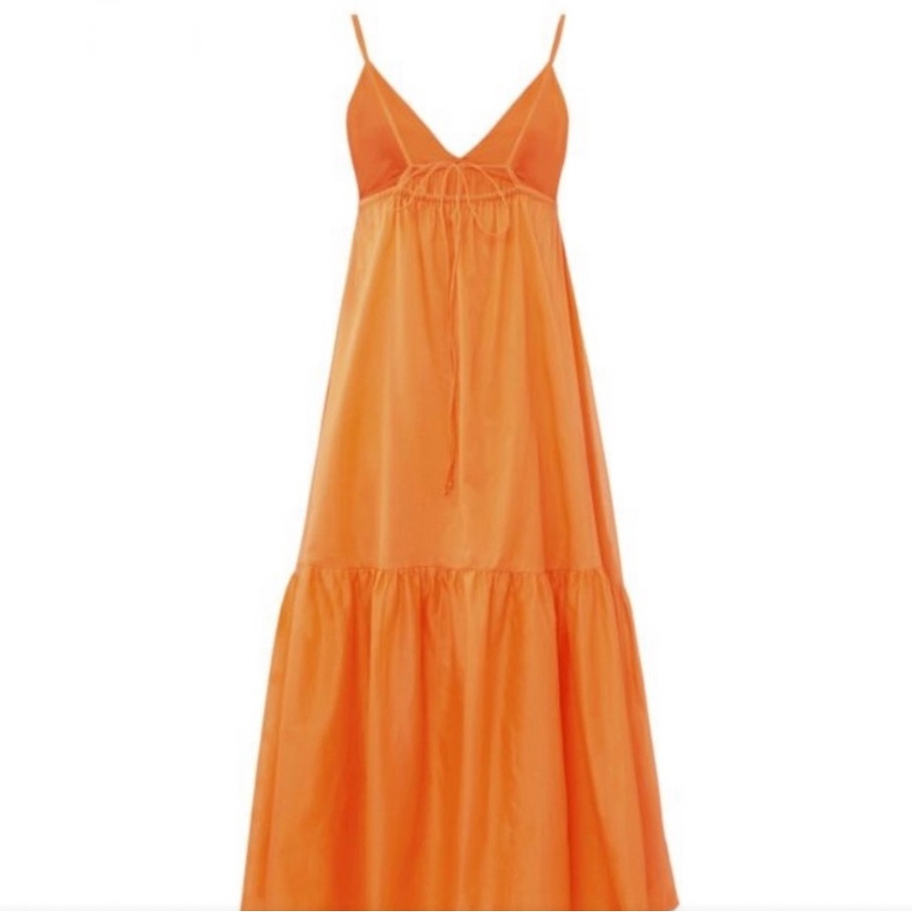 Orange Ruffled Sundress - Picture 4 of 4